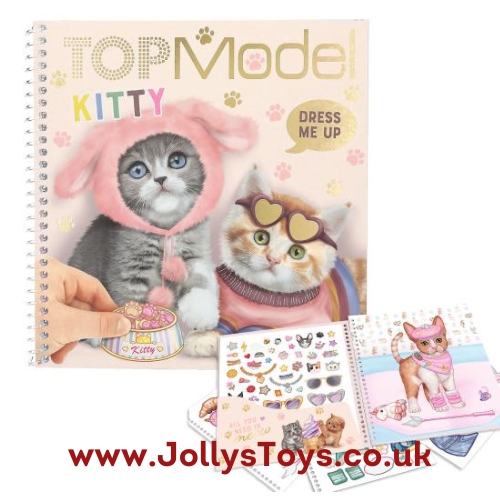 Top Model Dress Up Kitty Sticker Book